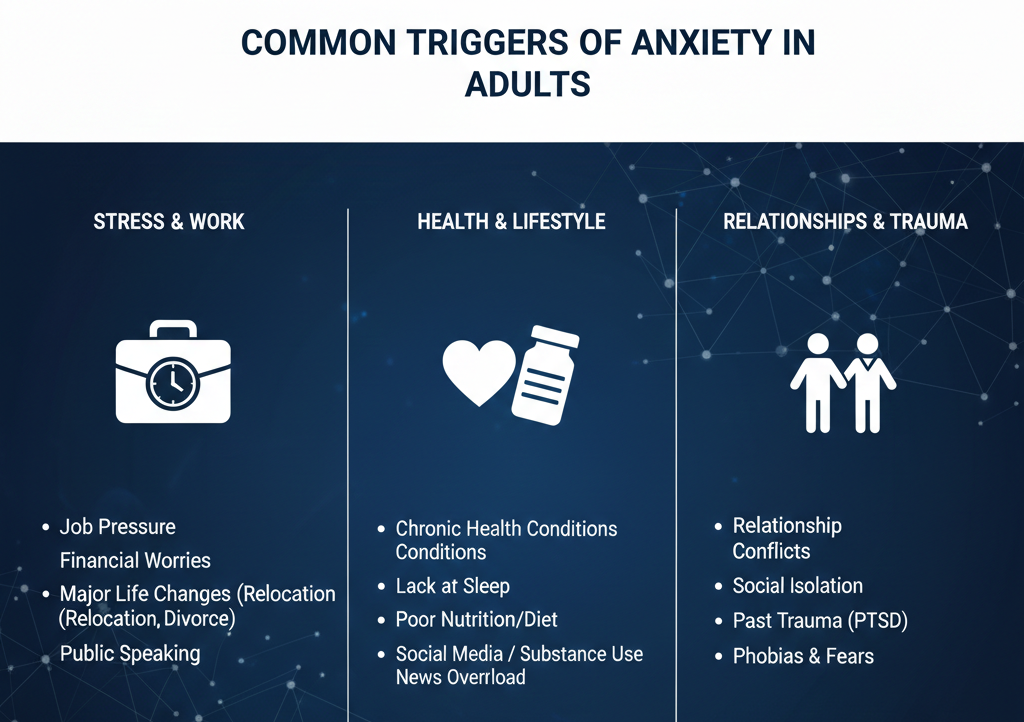 Common Triggers of Anxiety in Adults