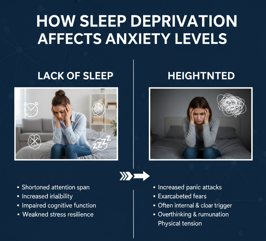 How Sleep Deprivation Affects Anxiety Levels