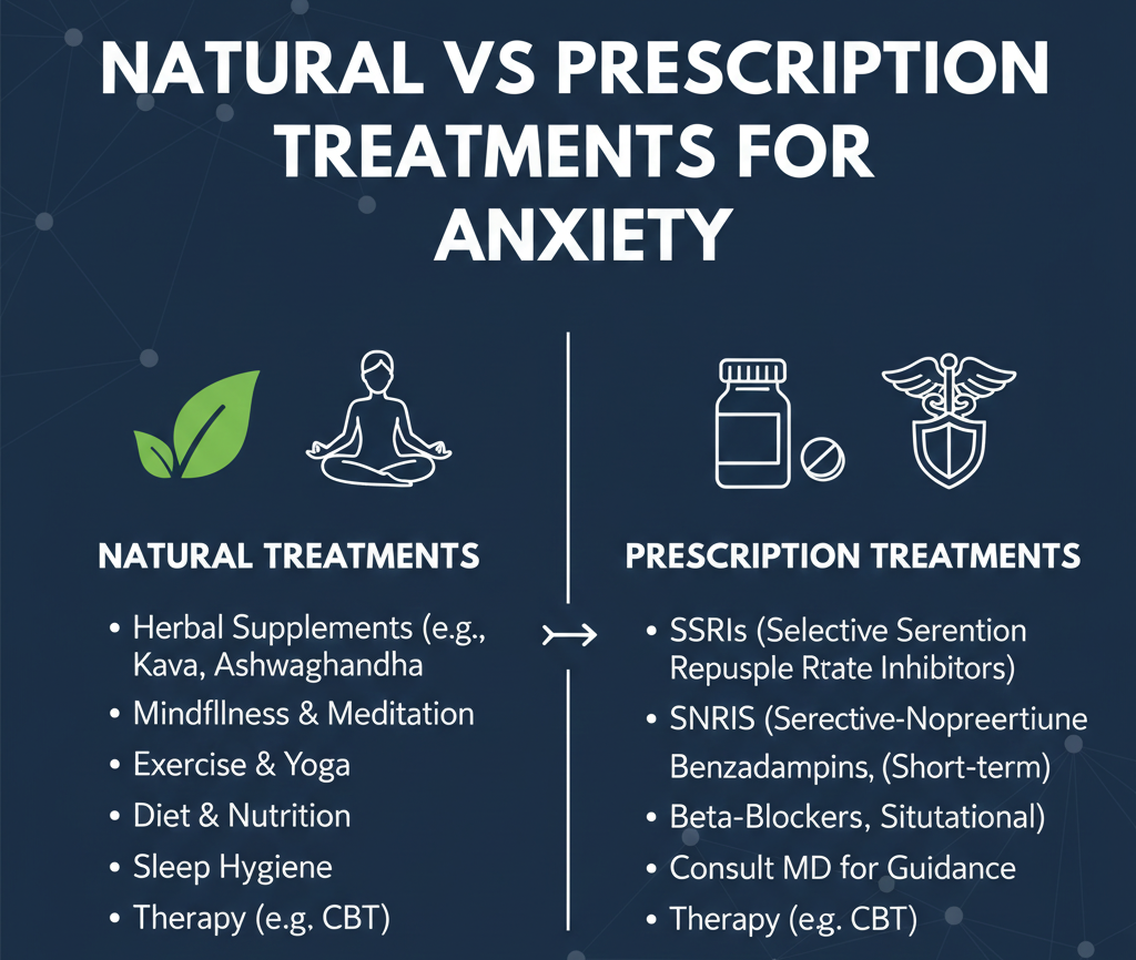 Natural vs Prescription Treatments for Anxiety