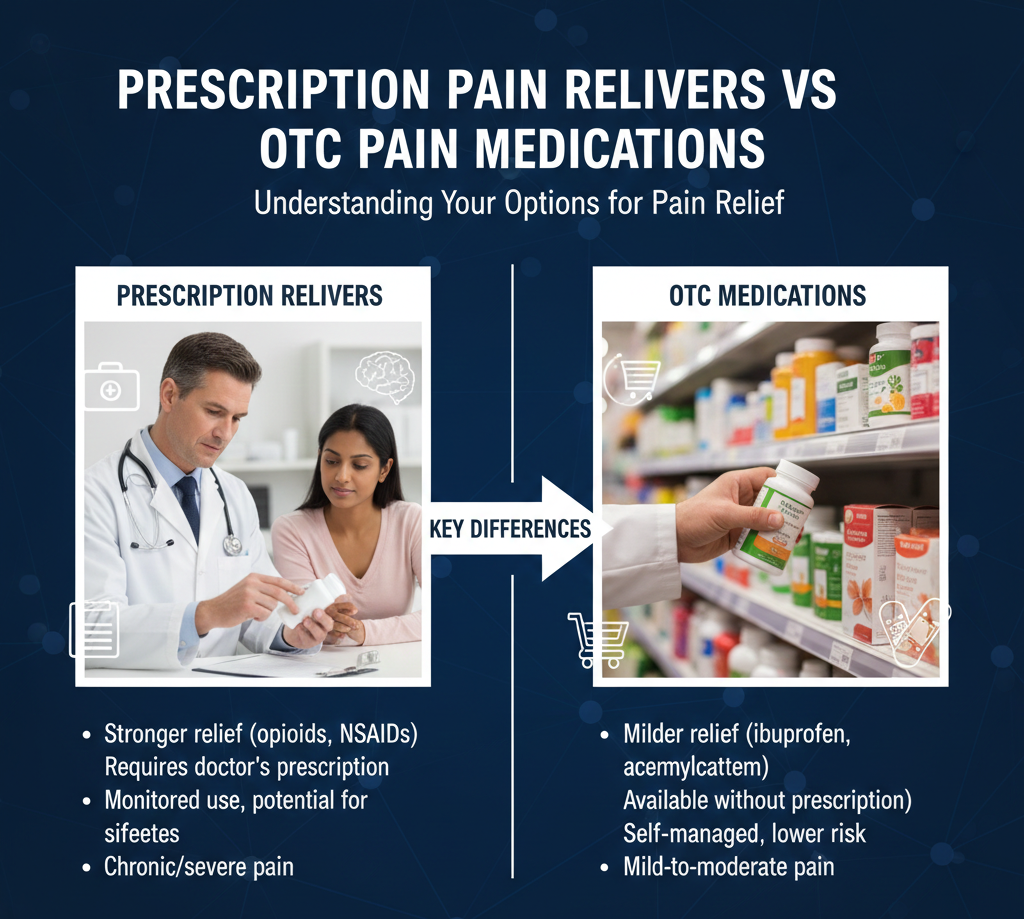 Prescription Pain Relievers vs OTC Pain Medications