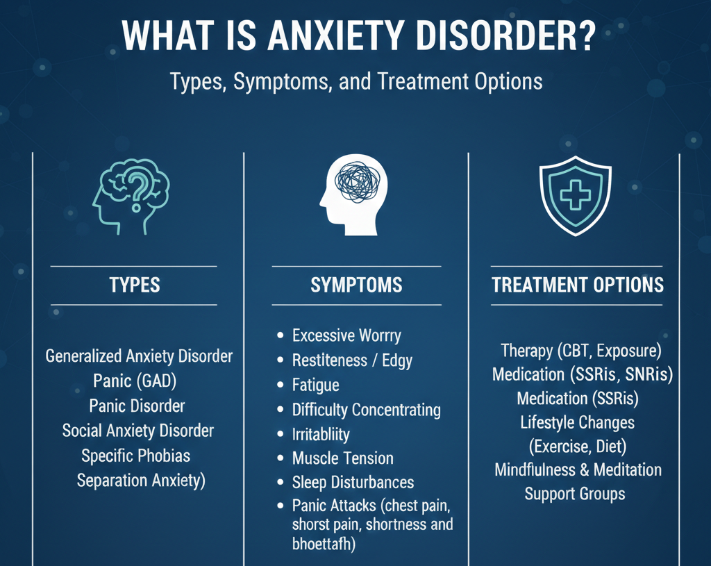 What Is Anxiety Disorder Types, Symptoms, and Treatment Options