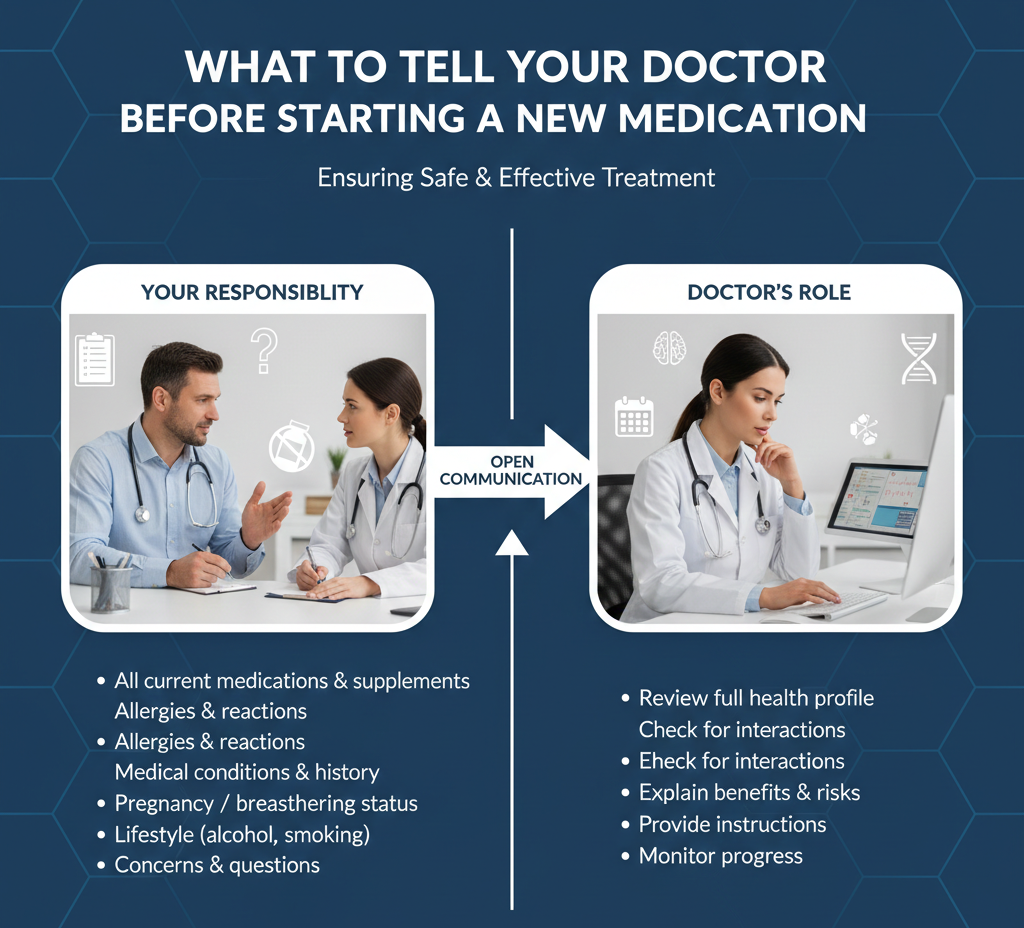 What to Tell Your Doctor Before Starting a New Medication