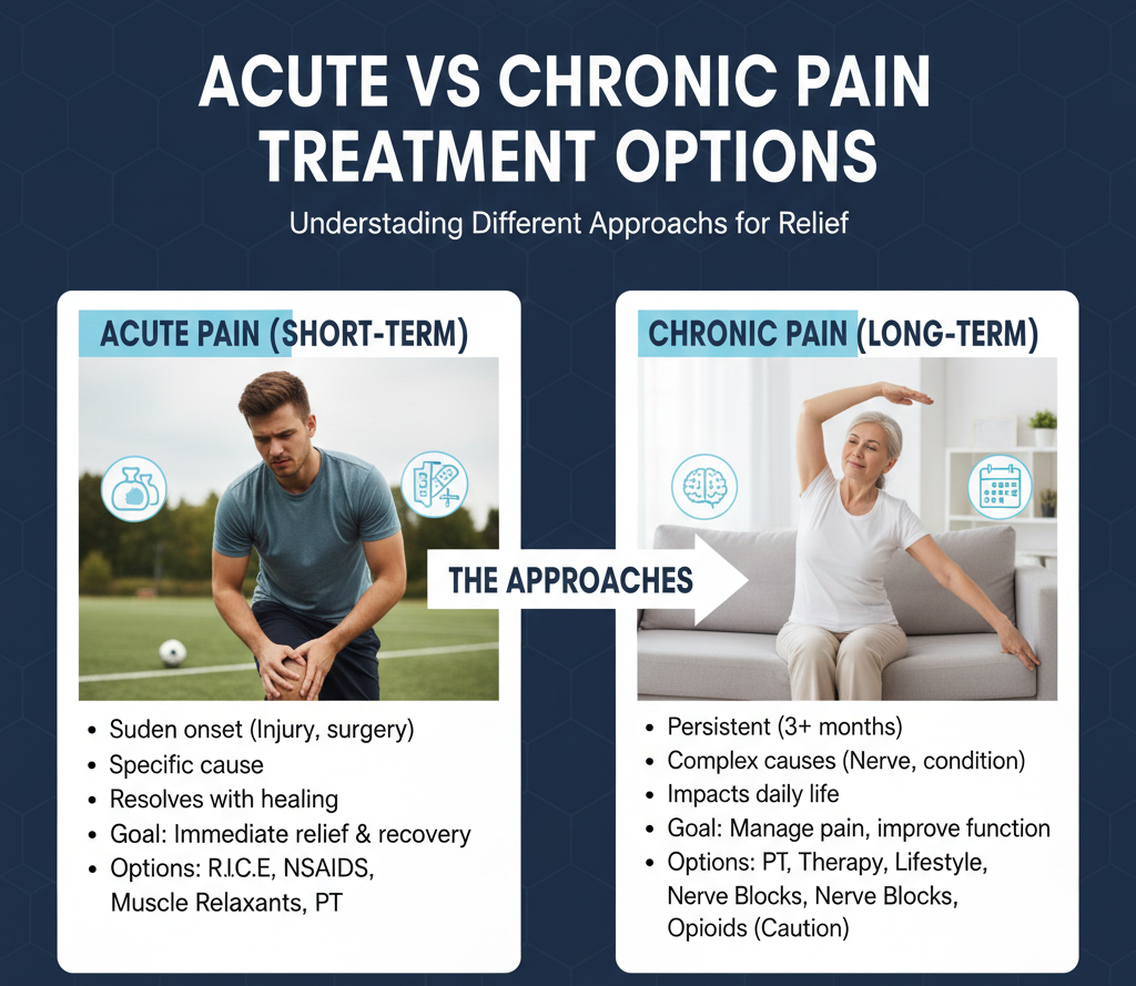 Acute vs Chronic Pain Treatment Options