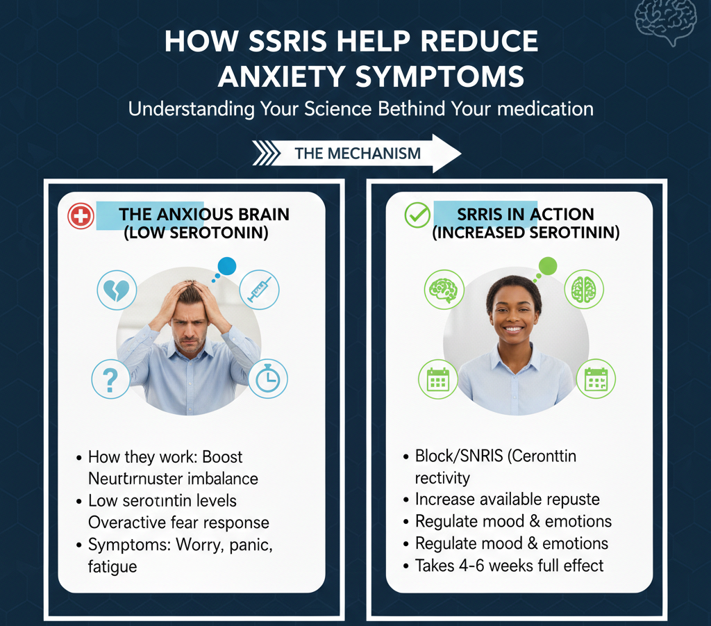 How SSRIs Help Reduce Anxiety Symptoms