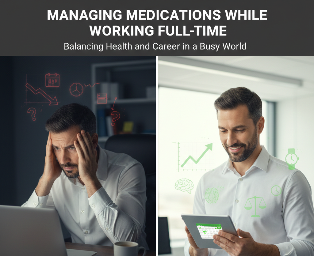 Managing Medications While Working Full-Time – Tips for Staying Consistent