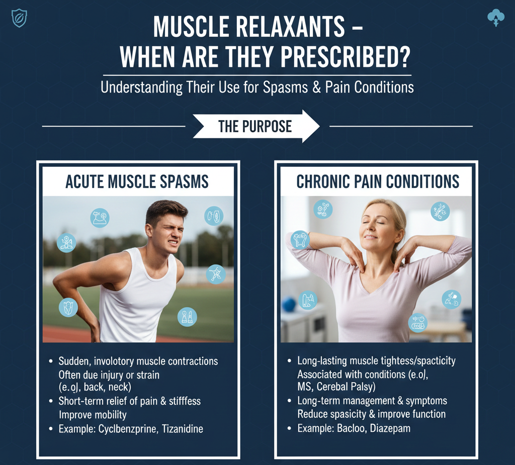 Muscle Relaxants – When Are They Prescribed