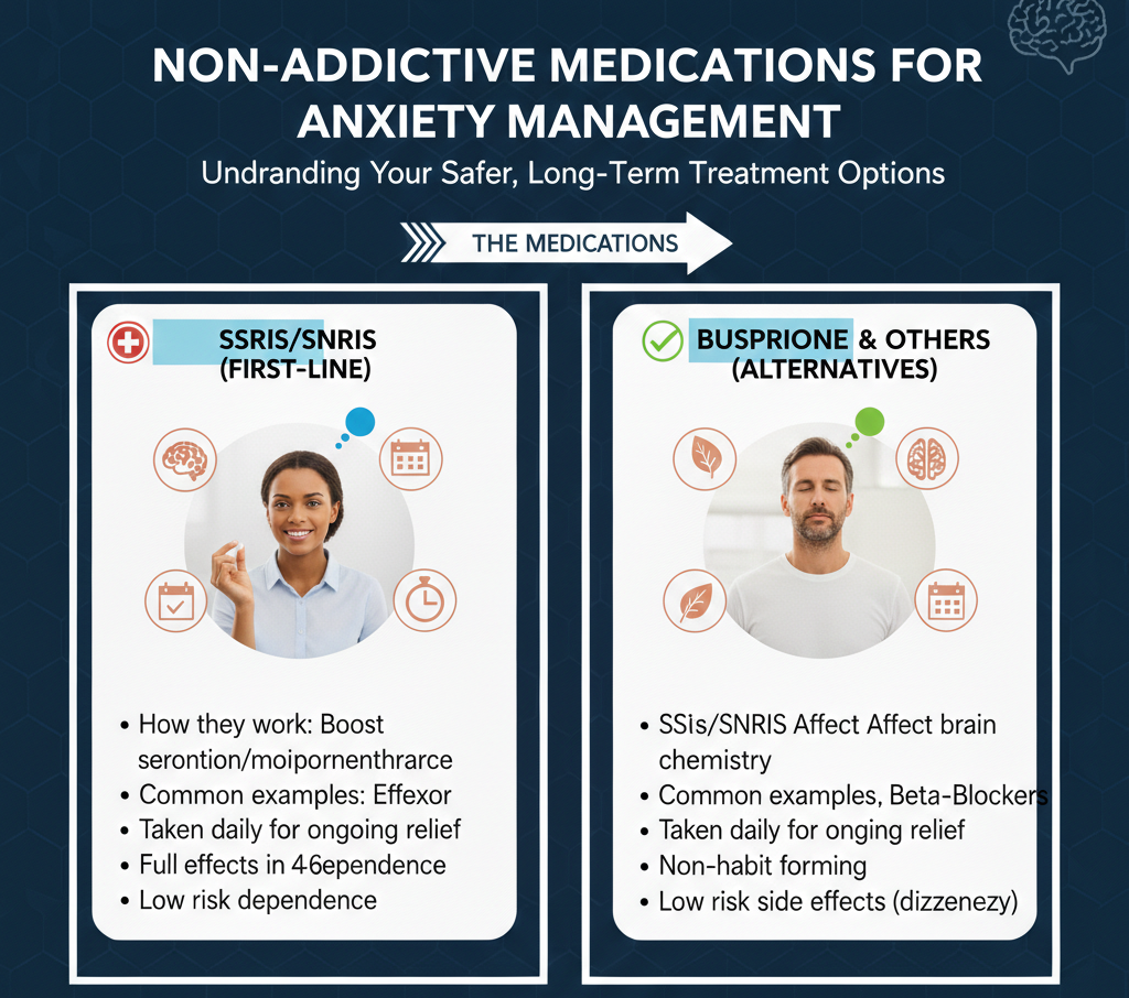 Non-Addictive Medications for Anxiety Management