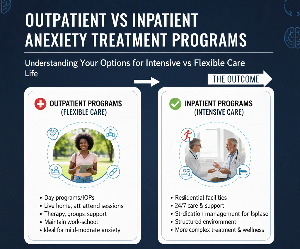 Outpatient vs Inpatient Anxiety Treatment Programs