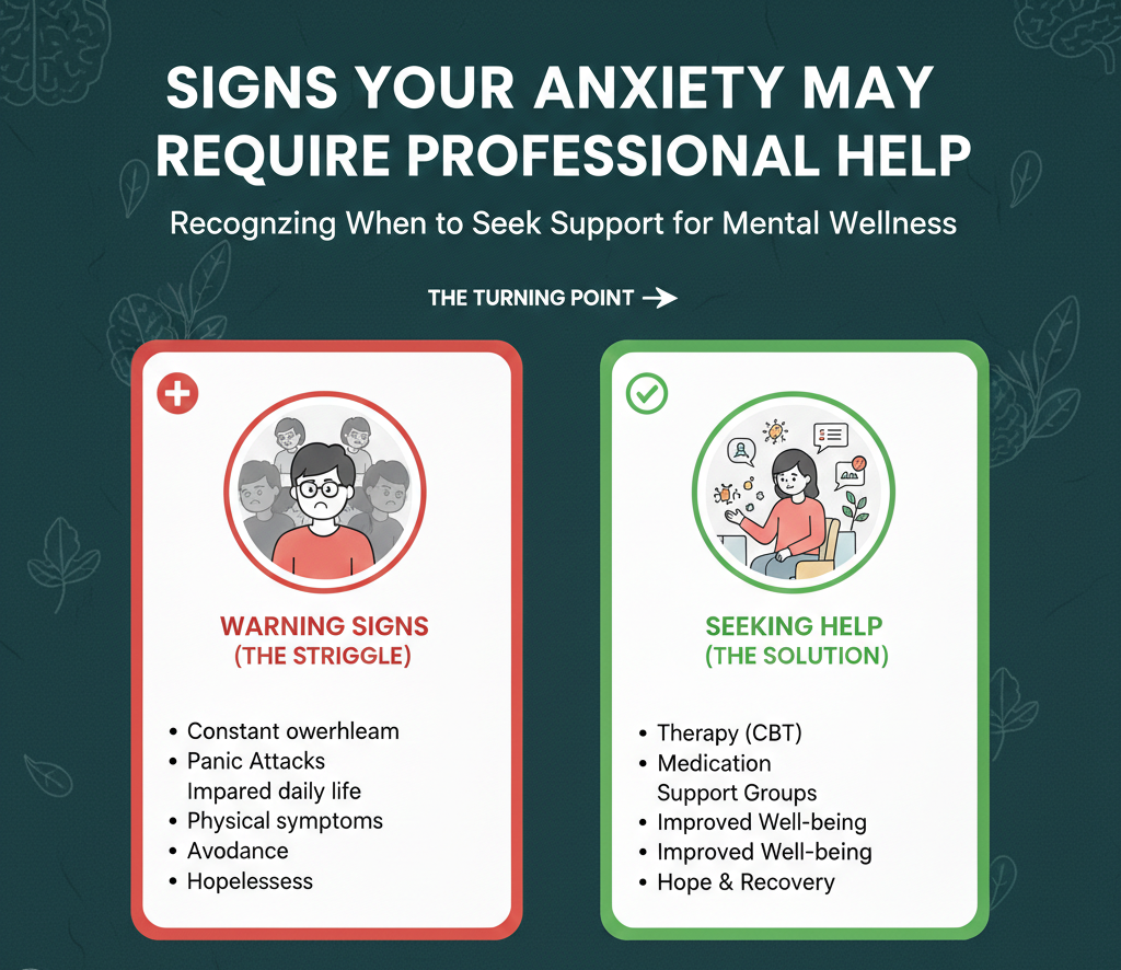 Signs Your Anxiety May Require Professional Help