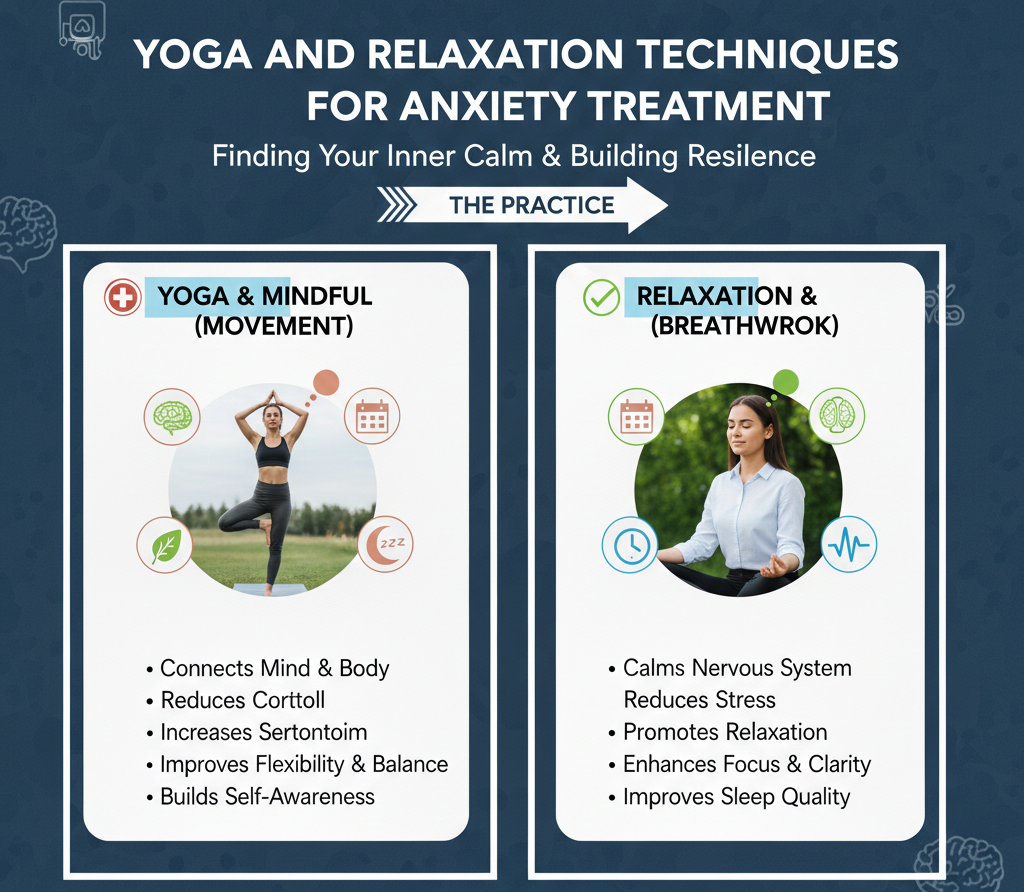 Yoga and Relaxation Techniques for Anxiety Treatment